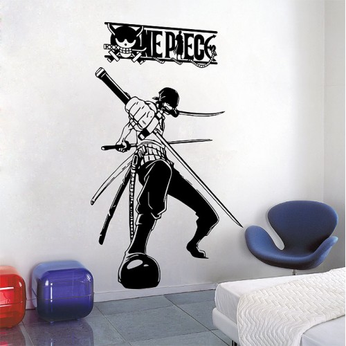 สติกเกอร์ติดผนัง One Piece Roronoa Zoro / Wall Sticker