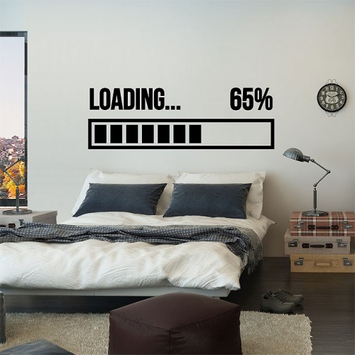 Loading Percent Wandaufkleber Wandtattoo