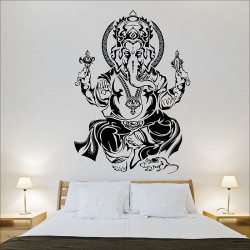 Tribal Ganesh Hindo God Vinyl Wall Art Decal (WD-0998)