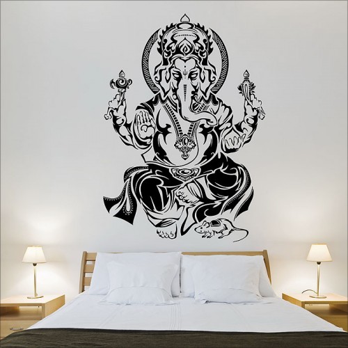 Tribal Ganesh Hindo God Vinyl Wall Art Decal