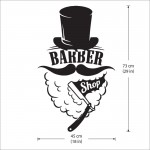 Gentlemen Barber Wandaufkleber Wandtattoo