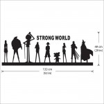 สติกเกอร์ติดผนัง One piece strong world / Wall Sticker 