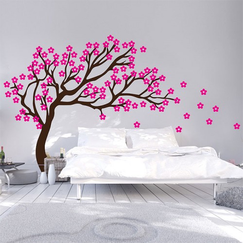 Japanese cherry Tree Vinyl Wall Art Decal 