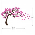 Japanese cherry Tree Vinyl Wall Art Decal 