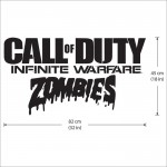  สติกเกอร์ติดผนังCall of duty infinite warfare zombie / Wall Sticker 