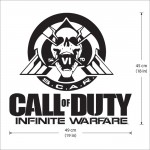  สติกเกอร์ติดผนังCall of duty Infinite Warfare Scar Skul / Wall Sticker