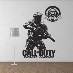 สติกเกอร์ติดผนังCall of duty Infinite Warfare Soldier Game / Wall Sticker (WD-1018)