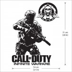 สติกเกอร์ติดผนัง Call of duty Infinite Warfare Soldier Game / Wall Sticker 