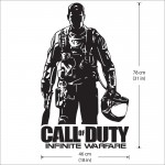 สติกเกอร์ติดผนังSoldier Game Call of duty infinite warfare / Wall Sticker 