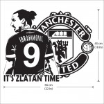 Zlatan Ibrahimovic football Soccer Manchester utd  Vinyl Wall Art Decal 