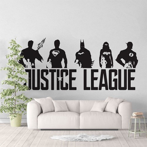 Justice League Super Heroes V3  Vinyl Wall Art Decal 