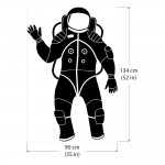 Space Astronaut Wall Decal for AED Storage Box