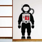 Space Astronaut Wandtatoo für AED Defibrillator Storage 