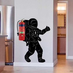 Space Astronaut Wall Decal for Fire Extinguisher (WD-1041)