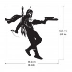 Fire Extinguisher Boba Fett Jetpack Star Wars Wall Decal 