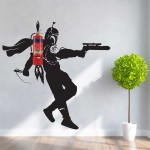 Fire Extinguisher Boba Fett Jetpack Star Wars Wall Decal 