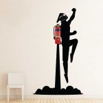 Rocketeer Jetpack flying Fire Extinguisher Vinyl Wall Art Decal 