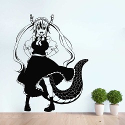 Tohru Kobayashi Miss Kobayashi's Dragon Maid V.2 Wandaufkleber Wandtattoo (WD-1060)