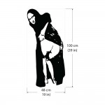 สติกเกอร์ติดผนัง Banksy Mona Lisa Mooning / Wall Sticker