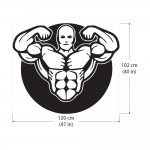 Bodybuilder Workout Motivation Fitness Sport Club Gym สติกเกอร์ติดผนัง / Wall Sticker 