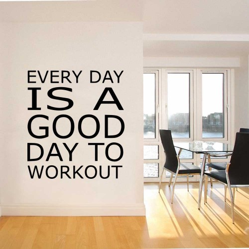 Sport Motivation Quote Fitness Sport Club  Wandaufkleber Wandtattoo