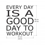 Sport Motivation Quote Fitness Sport Club  Wandaufkleber Wandtattoo