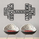 Weight Lifting Workout Training Athletic Fitness สติกเกอร์ติดผนัง / Wall Sticker 