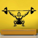 Ghost Rider Weight Lifting Bodybuilding Gym Sport Club สติกเกอร์ติดผนัง / Wall Sticker 