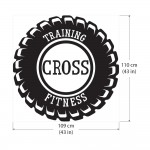 Training Cross Fitness Sport Gym  สติกเกอร์ติดผนัง / Wall Sticker 