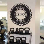 Training Cross Fitness Sport Gym  สติกเกอร์ติดผนัง / Wall Sticker 