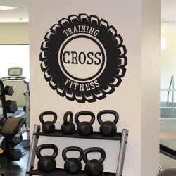 Training Cross Fitness Sport Gym  สติกเกอร์ติดผนัง / Wall Sticker (WD-1079)