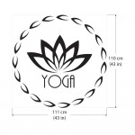 Yoga Logo Fitness  สติกเกอร์ติดผนัง / Wall Sticker 