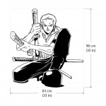 One Piece Roronoa Zoro สติกเกอร์ติดผนัง / Wall Sticker 