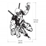 Deadpool Superhero Vinyl Wall Art Decal 