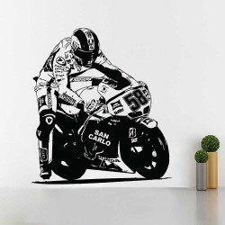 Marco Simoncelli Moto GP สติกเกอร์ติดผนัง / Wall Sticker (WD-1089)