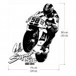 Marco Simoncelli Super sic 58   Wandaufkleber Wandtattoo