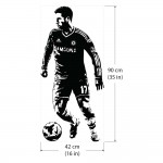 Eden Hazard Chelsea Football ฟุตบอล สติกเกอร์ติดผนัง / Wall Sticker 