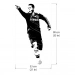 Eden Hazard Football Player นักฟุตบอล สติกเกอร์ติดผนัง / Wall Sticker 