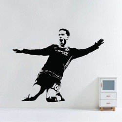 Eden Hazard Chelsea FC ฟุตบอล สติกเกอร์ติดผนัง / Wall Sticker (WD-1096)