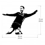 Eden Hazard Chelsea FC ฟุตบอล สติกเกอร์ติดผนัง / Wall Sticker 