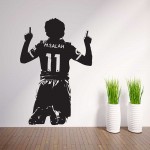 Mohamed Salah Football Player นักฟุตบอล  สติกเกอร์ติดผนัง / Wall Sticker 