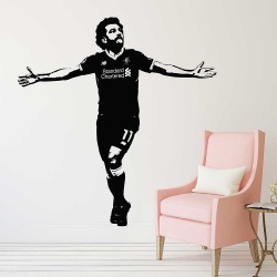 Mohamed Salah Liverpool Football Player Vinyl Wall Art Decal (WD-1101)