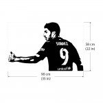 Luis Suárez Barcelona FC Football ฟุตบอล สติกเกอร์ติดผนัง / Wall Sticker 