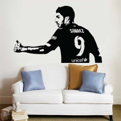 Luis Suárez Barcelona FC Football ฟุตบอล สติกเกอร์ติดผนัง / Wall Sticker (WD-1105)