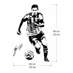 สติกเกอร์ติดผนัง / Wall Sticker  Lionel Messi Argentina Football Player