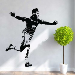 สติกเกอร์ติดผนัง / Wall Sticker Neymar Jr Brazil Football  (WD-1115)