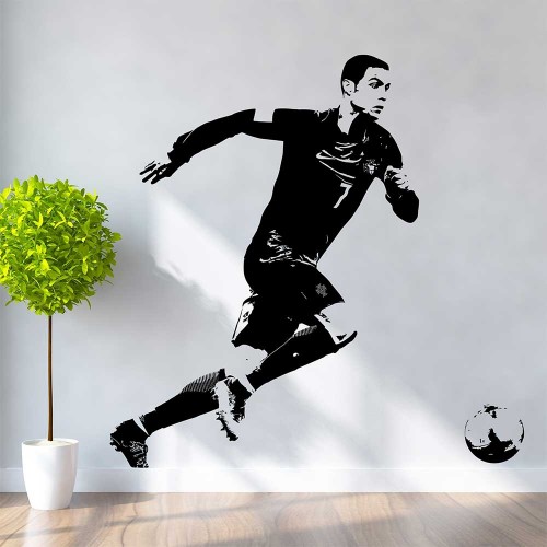 สติกเกอร์ติดผนัง / Wall Sticker Cristiano Ronaldo Portugal Football Spieler