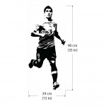 สติกเกอร์ติดผนัง / Wall Sticker  Luis Suárez Uruguay Football Spieler 