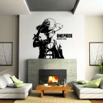 สติกเกอร์ติดผนัง / Wall Sticker  One Piece Never End Monkey D Luffy