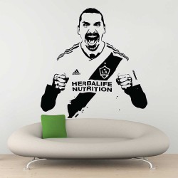 Zlatan Ibrahimovic Football LA Galaxy Vinyl Wall Art Decal (WD-1126)